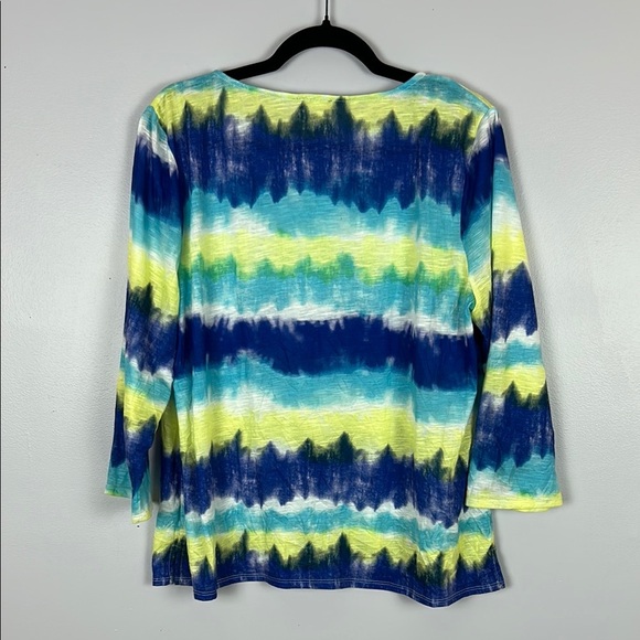 Chico's Multicolor Tie-Dye Women's Top Size 2 - Picture 9 of 9